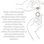 Qudo Tondo Deluxe 13mm Silver Topper - Light Sapphire Shimmer