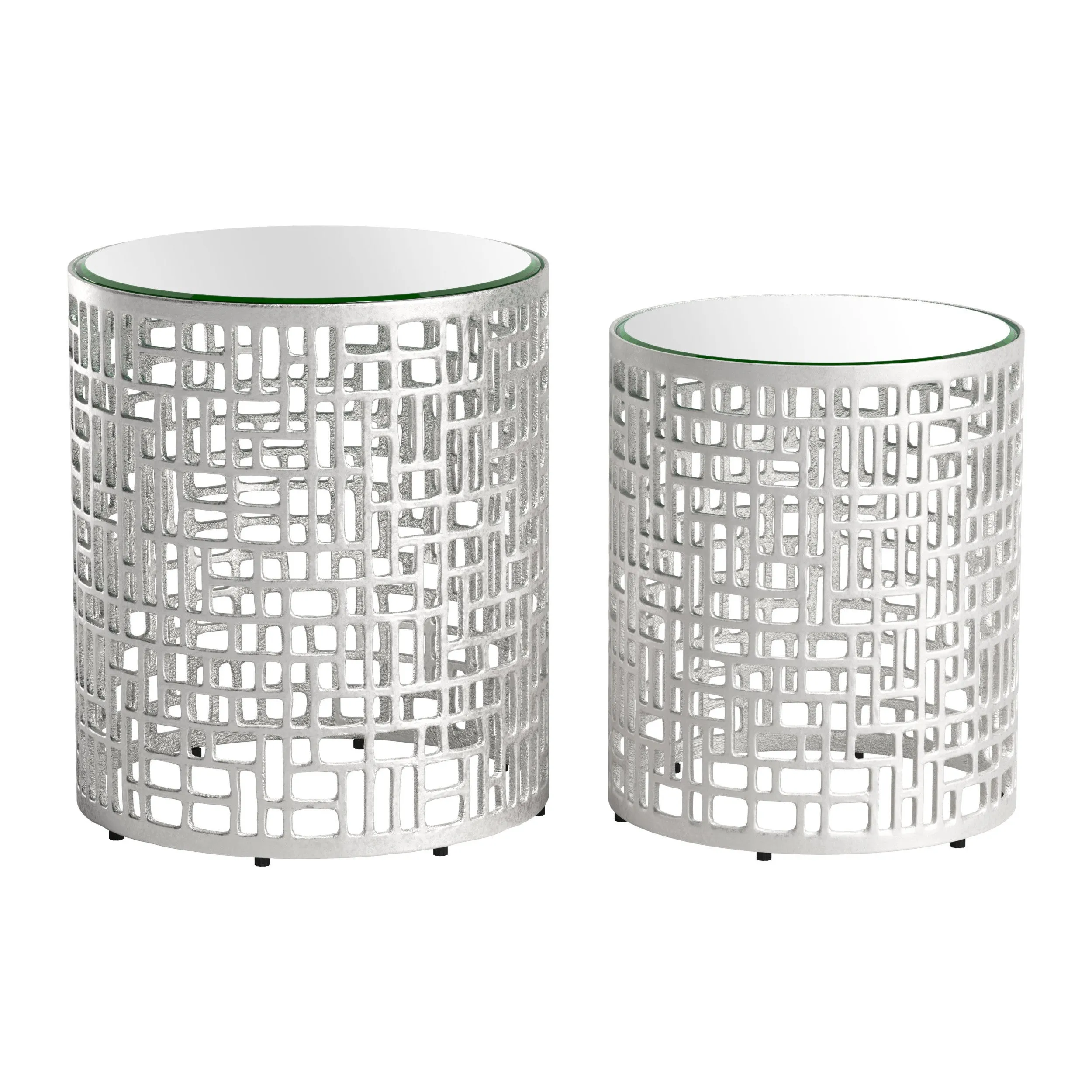 Reden Side Table Set, Silver