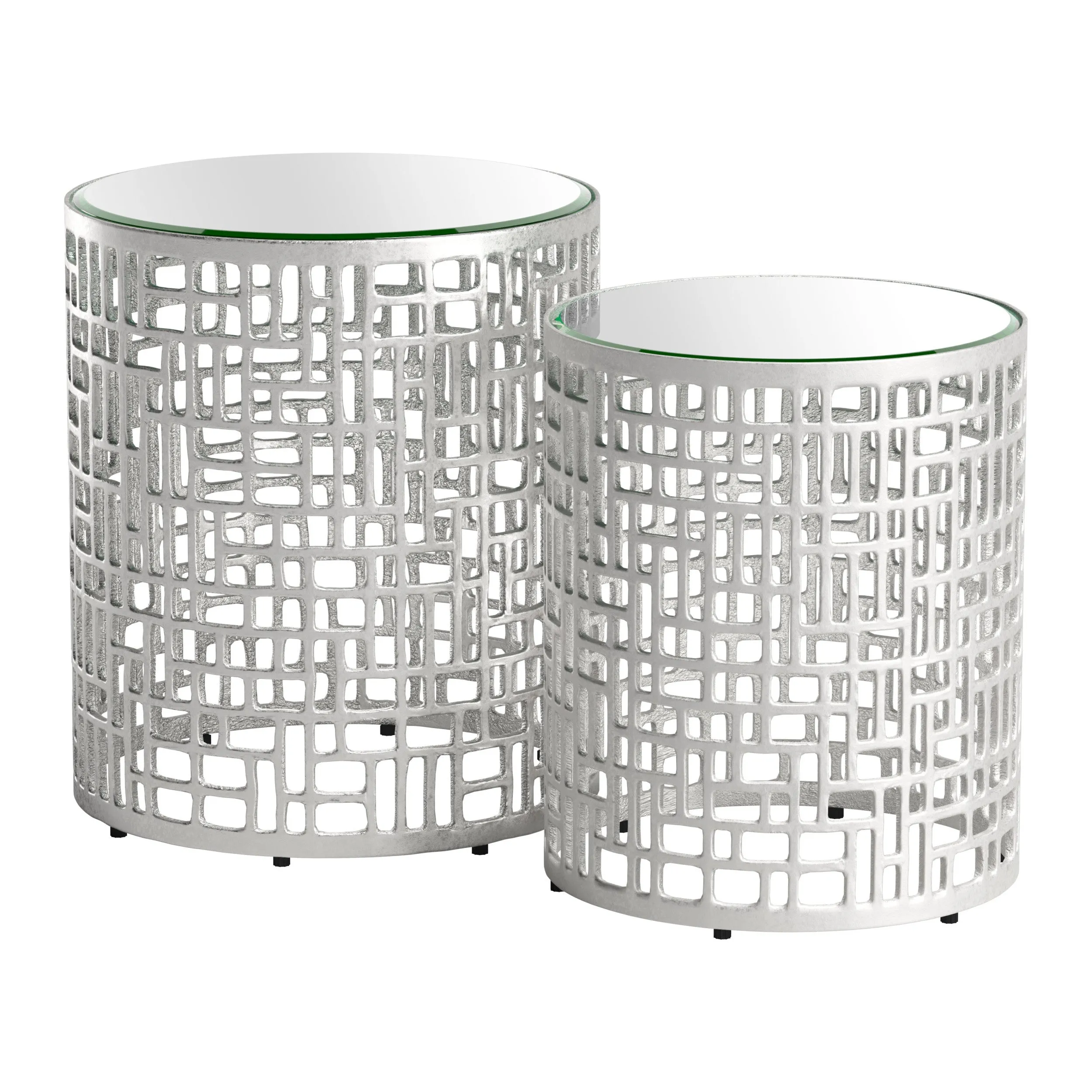 Reden Side Table Set, Silver