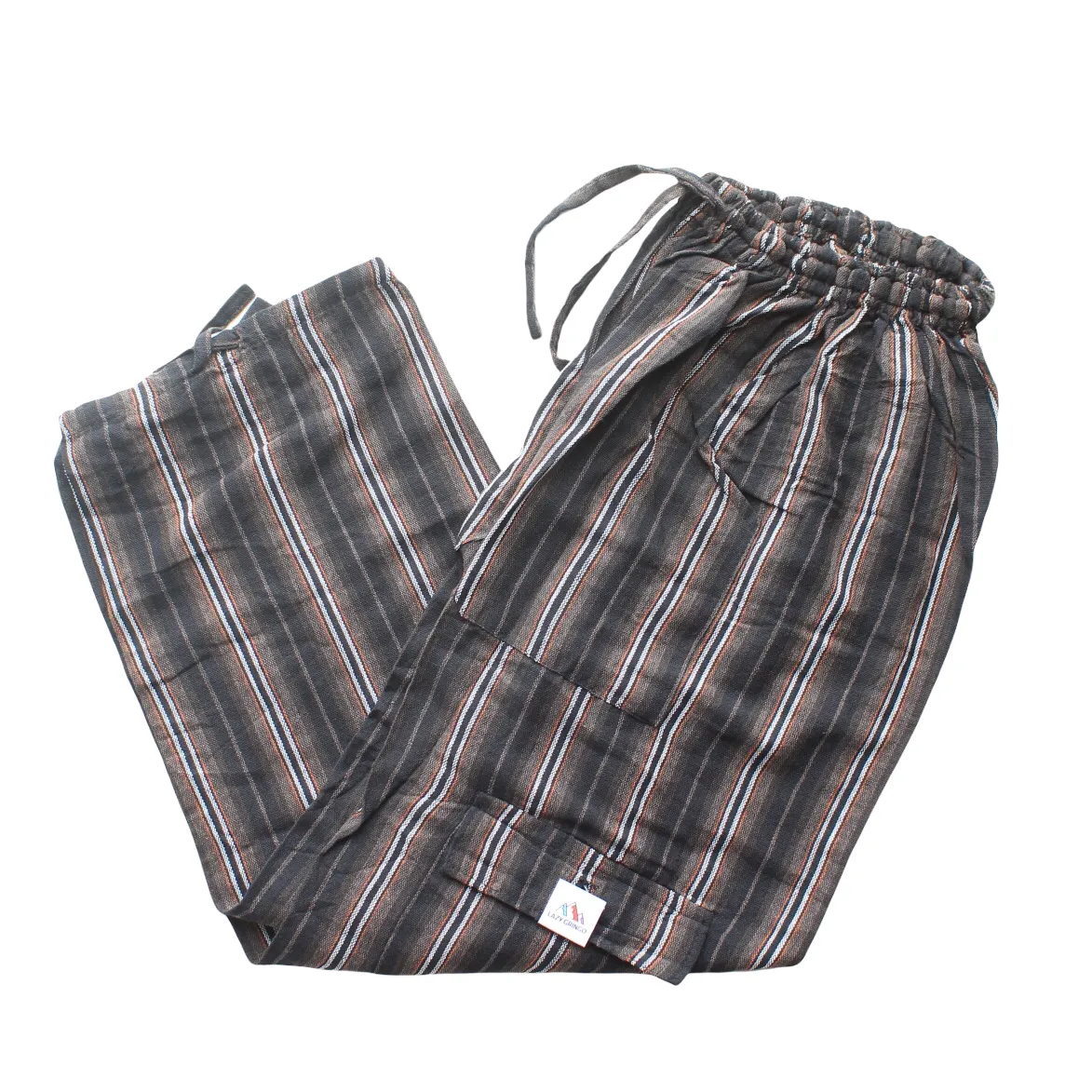 (Small) Brown with Orange and White stripes 0240