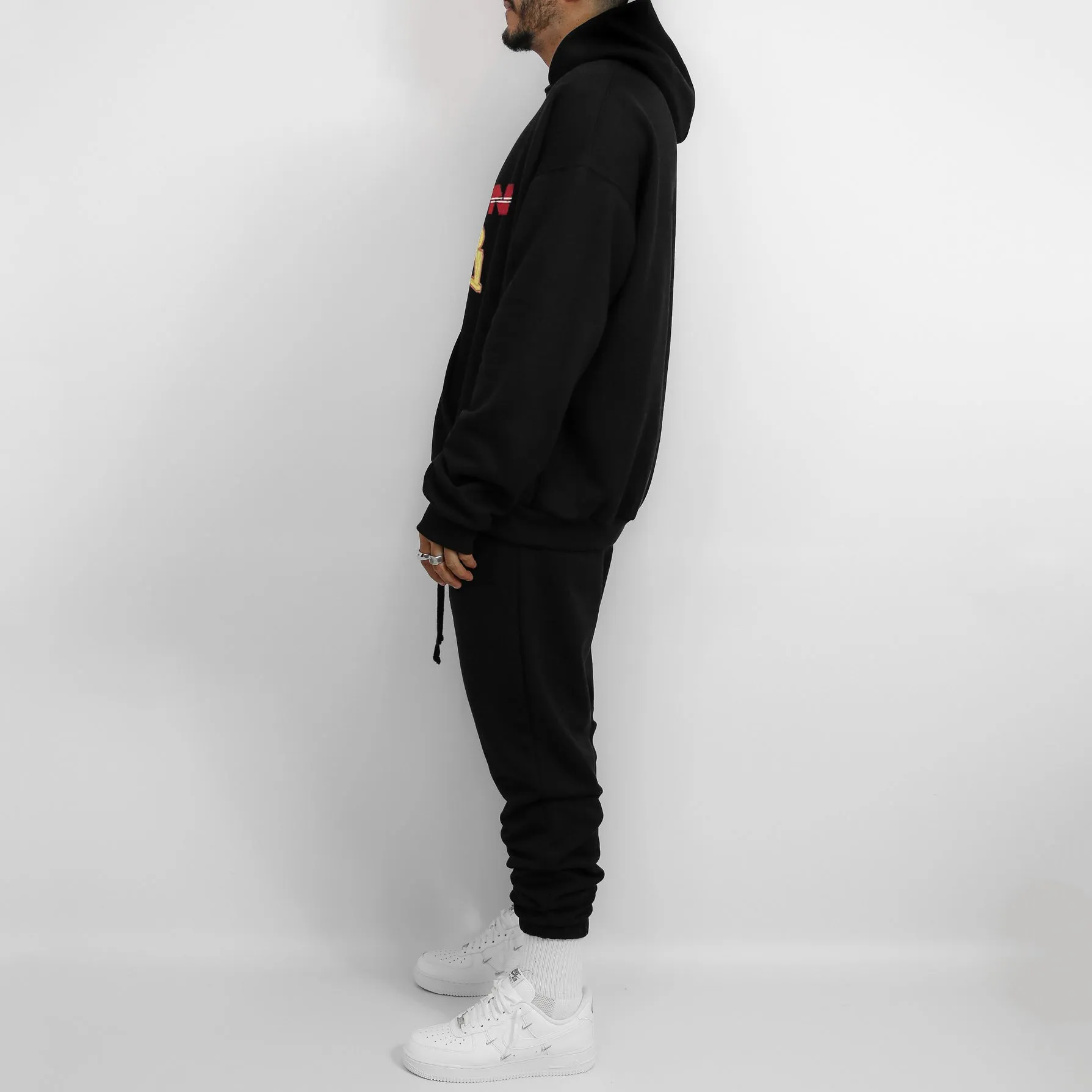 Trendy sports loose hoodie trousers casual suit