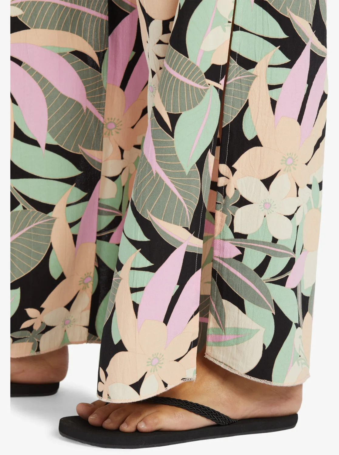 Tropical Rhythm Pants - Anthracite Palm Song