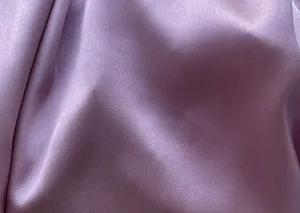 Victorian Mauveine Stretch Silk Satin Charmeuse (Made in Italy)