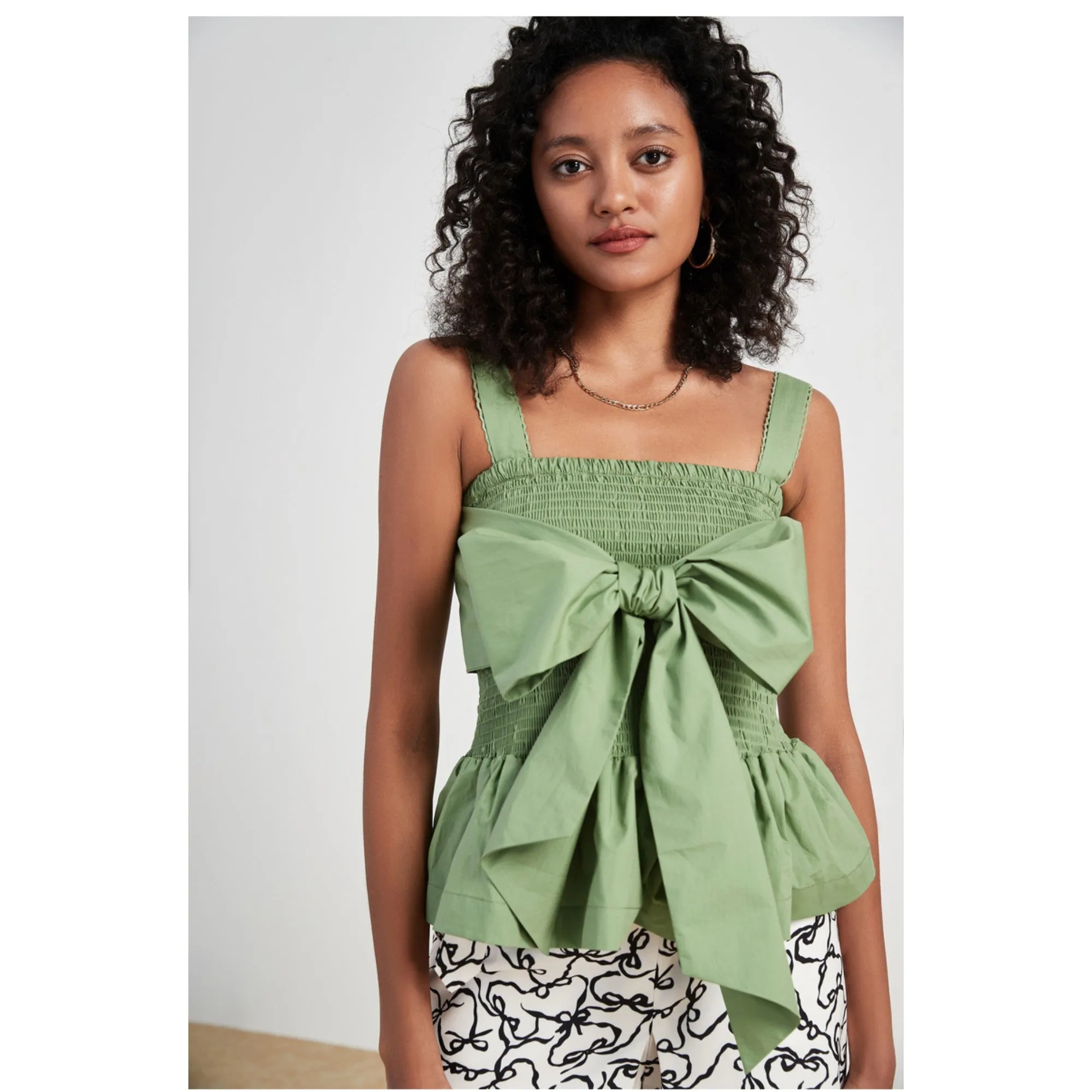 Women Wmb-Bekiey-Smocking Top - Green