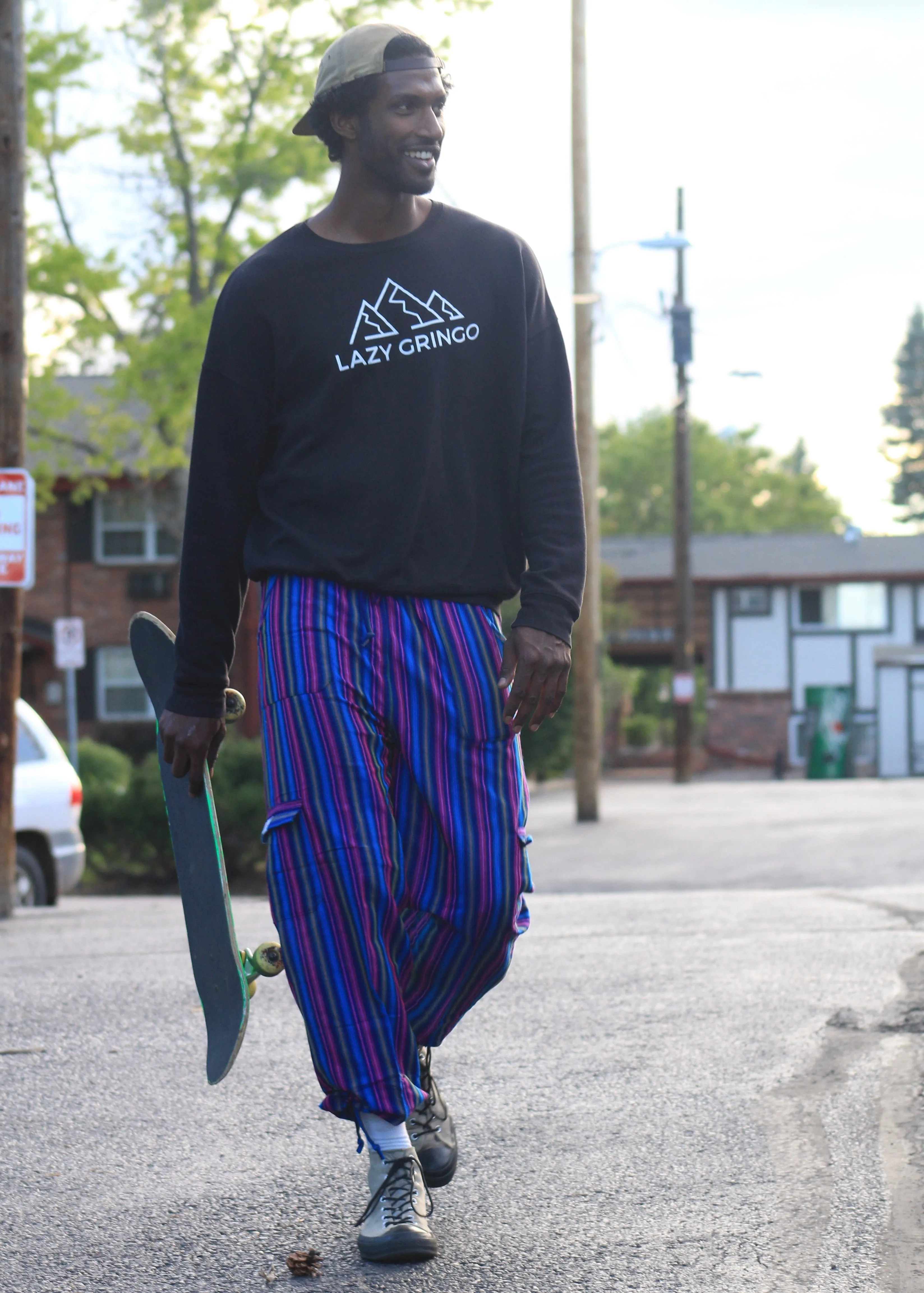 (XL) Purpley with Purple and White stripes 0224
